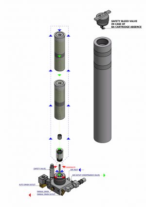 Φίλτρο εξευγενισμού του αέρα Ø 110x725